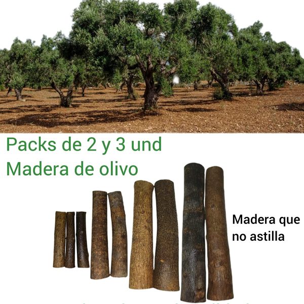 Huesos para perros, palos de olivo pack 2 y 3 und bañados en aceite de salmón, juguete antiestrés de perros, mordedor canino sin astillas. - Imagen 3