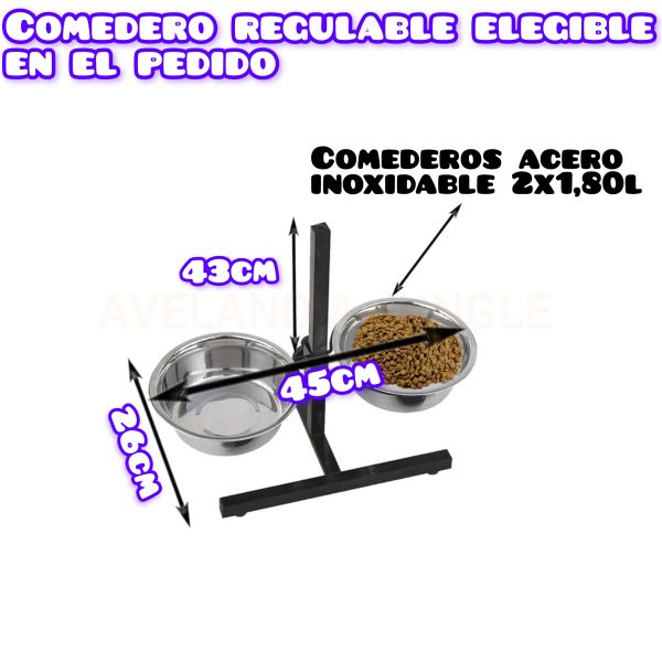 Bebedero semiautomático para todos los tamaños de perros, depósito 10l con nivel de agua constante, limpia y fresca, bebecan con rejilla antimordeduras, comedero canino elegible, CALIDAD PREMIUM. - Imagen 5