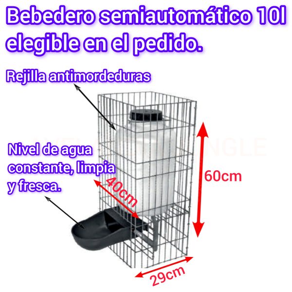 Caseta de jardín para perros medianos y grandes, refugio exterior y interior de golden retriever, rottweiler, casa para collie, pastor alemán, husky, caseta de madera con techo galvanizado, bebedero y comedero elegibles, CALIDAD PREMIUM. - Imagen 7