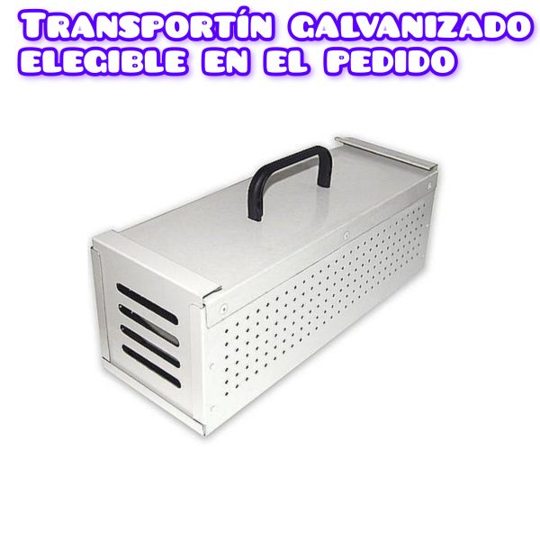 Jaula de exterior colombicultura, pelechero con patas galvanizado 6 departamentos, puertas frontales de fácil acceso, comederos de exterior cubiertos y bandejas de suelo extraíbles, CALIDAD PREMIUM. - Imagen 5