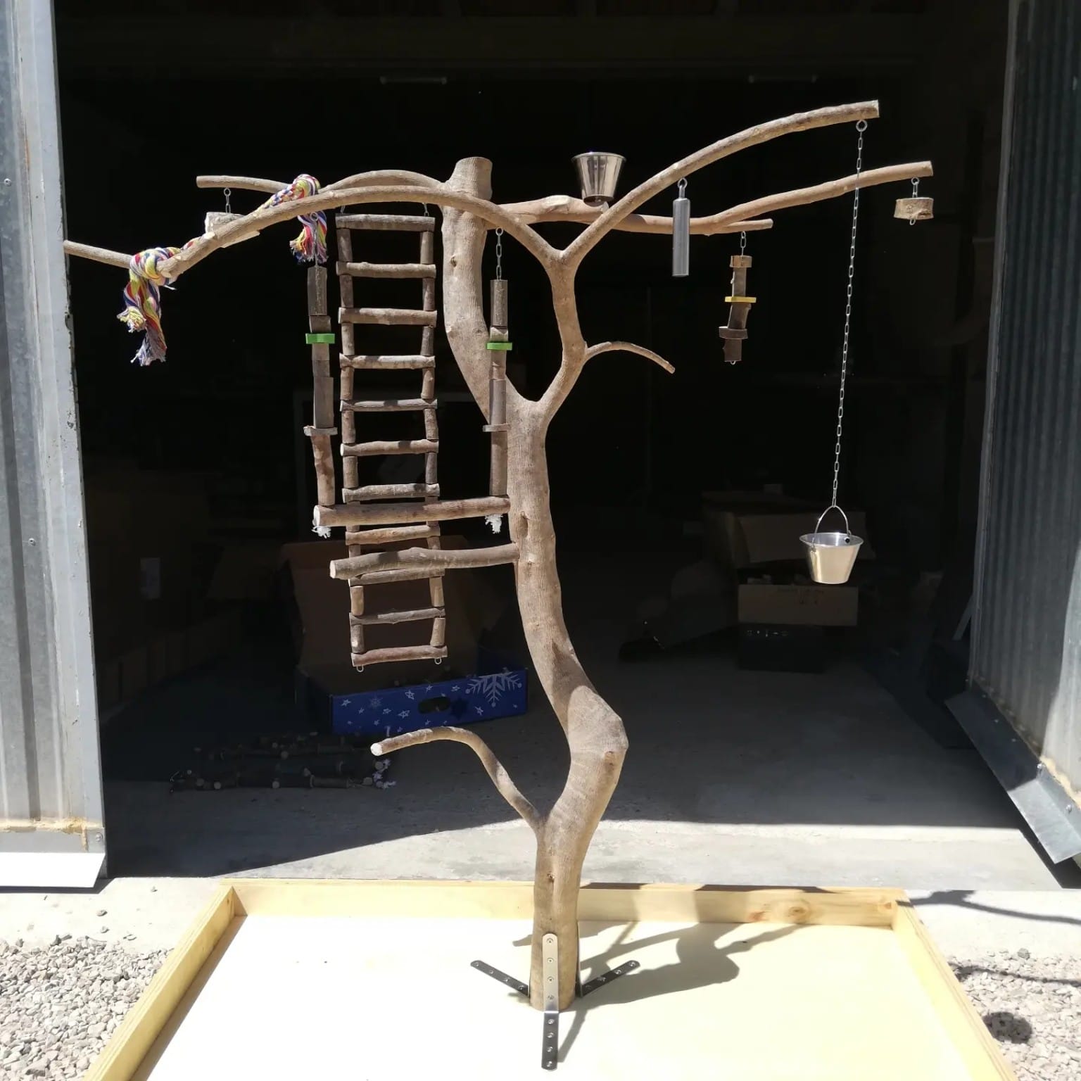 Árbol de olivo para aves medianas y m/pequeñas tipo yacos, amazonas, caique. (Vendido) con la opción de compra (Disponible por encargo). - Imagen 2
